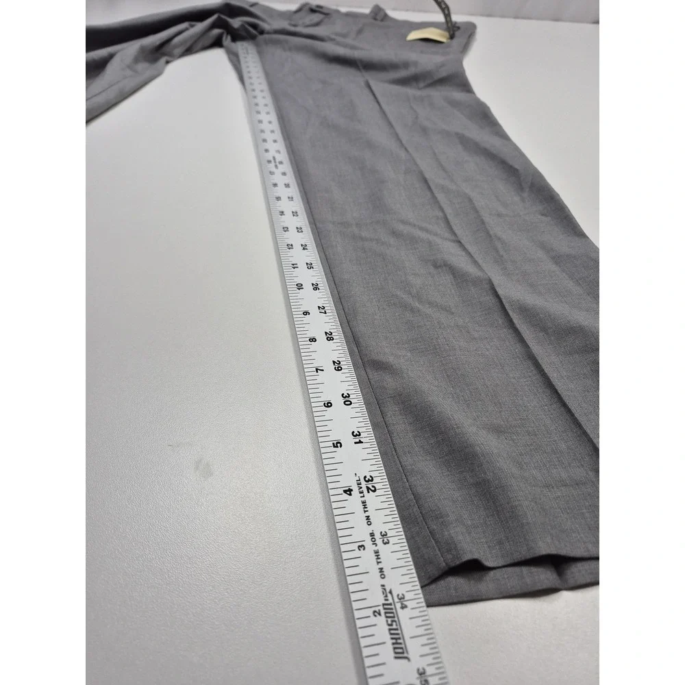 Lauren Ralph Lauren Dress Pants Mens 42x34 Silver Flat Front NWT Classic Fit